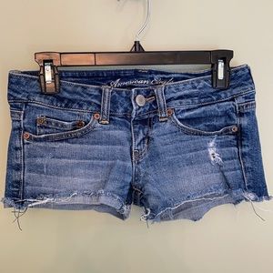 American Eagle denim shorts size 0